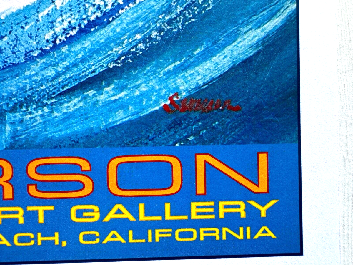 john severson ジョンセバーソンの絵画　29/300 サイン入　大作 2008 Surf Exhibition Window Poster by John Severson Surfing Art | eBay