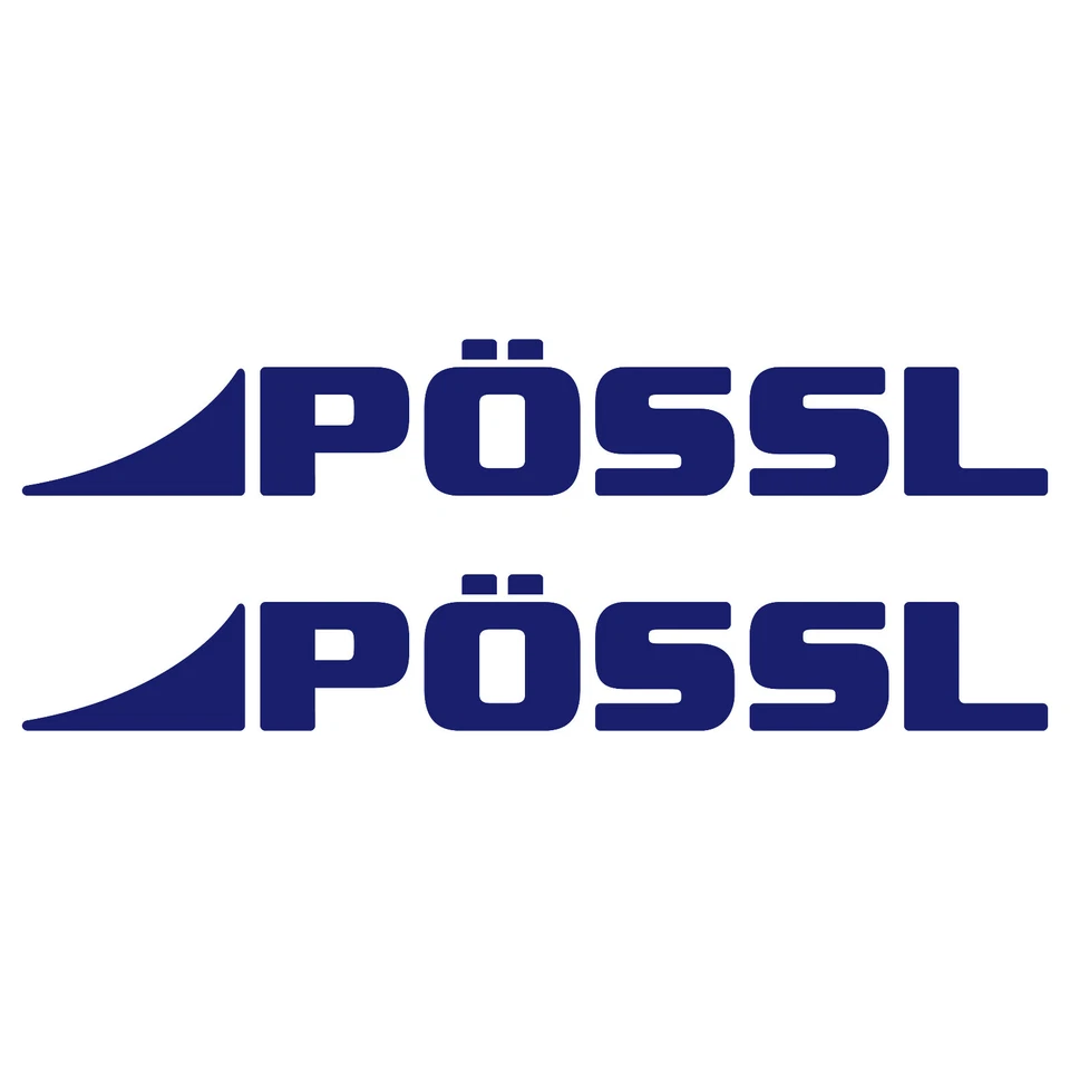 RAWISTICKER 2 adesivi decalcomania PÖSSL 70 cm x 10,7 cm camper caravan