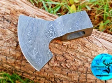 DAMASCUS AXE HEAD HATCHET TACTICAL - HAND FORGED 512LAYERS STEEL BLADE 933