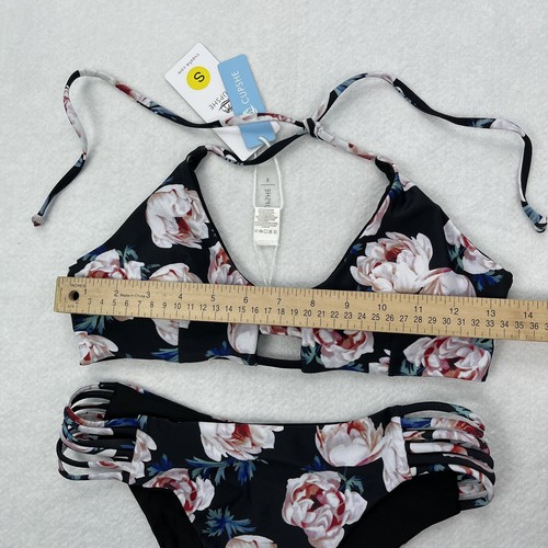 CUPSHE Women Floral Print Spaghetti Shoulder Straps Bikini Beach Set Size Small - Picture 5 of 12