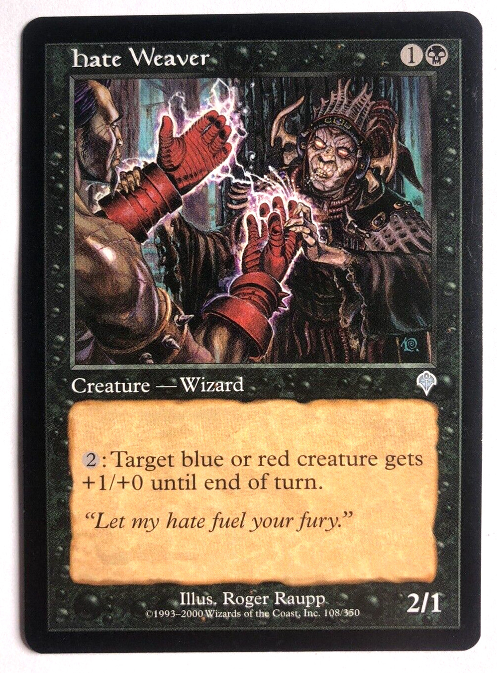 Hate Weaver 108/350 Invasion MTG Magic the Gathering NEAR MINT NM