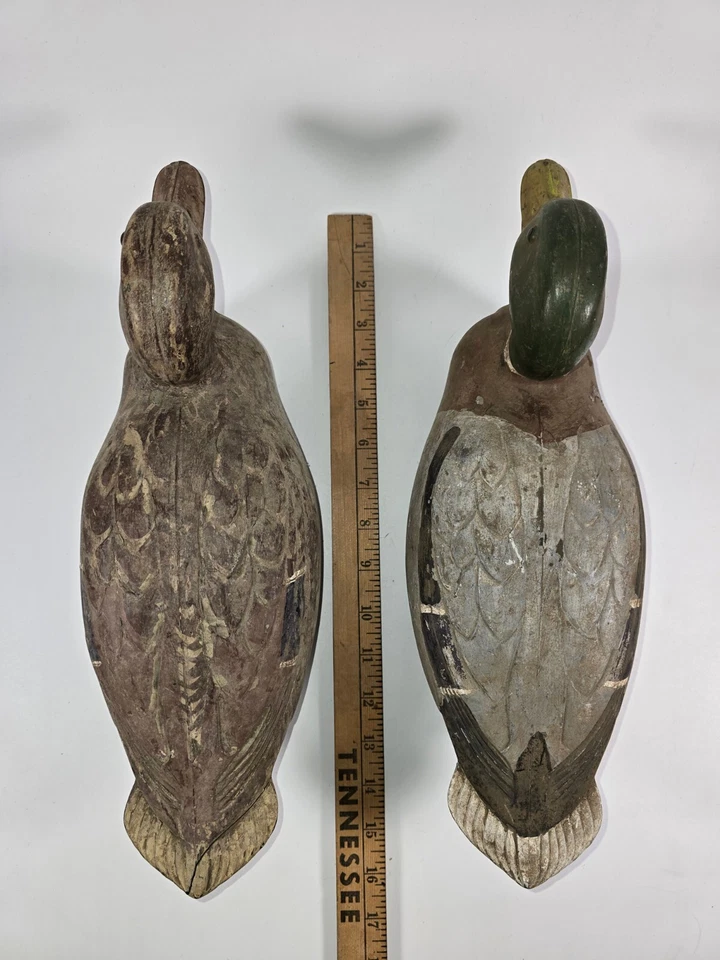 🦆 1955-56 Mallard Drake and Hen JS McGuire Fairfax Feather-Lite Duck Decoys 🦆 - Image 3 of 4