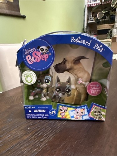 LPS Postcard Pets Great Dane #1439 ~ EXTREMELY RARE - Littlest Pet Shop NIB NEW