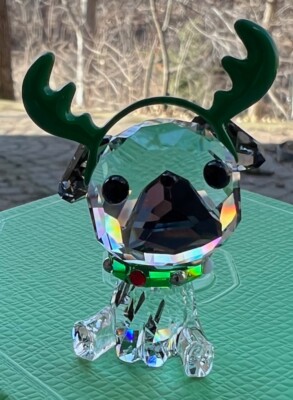 SWAROVSKI Crystal Christmas Holiday Cheers Pug Figurine (#5625661