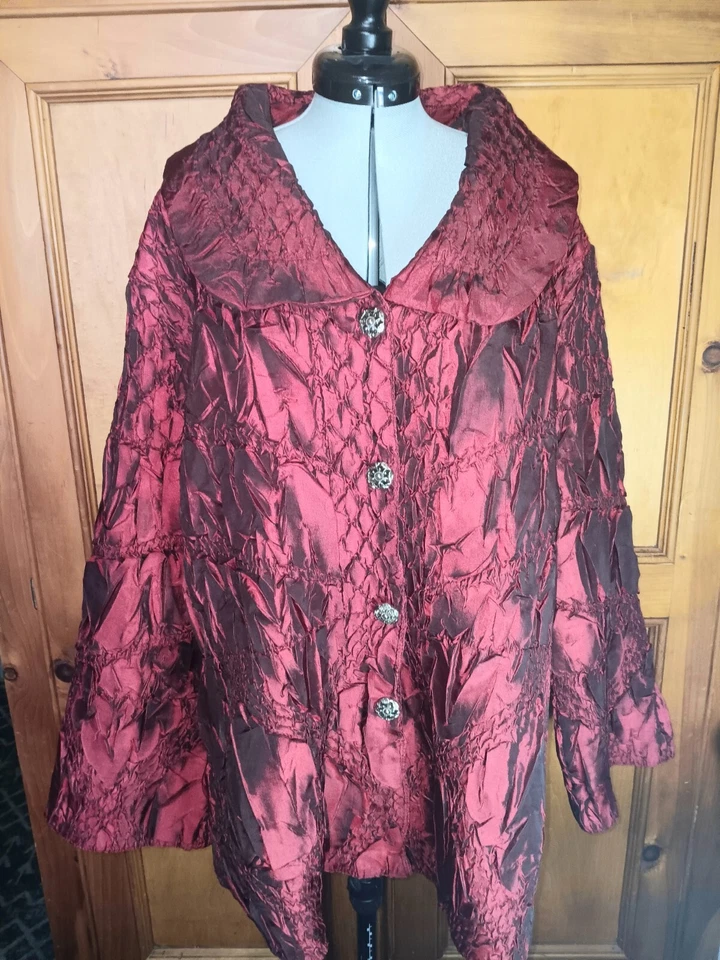 General apparel jacket.Color Burgundy.beautiful color - Image 3 of 4