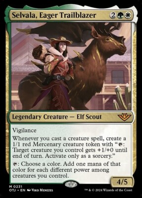 *MtG: 2x SELVALA, EAGER TRAILBLAZER - Outlaws of Thunder Junction Mythic*