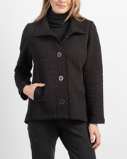 Habitat - Box Quilt Button Front Jacket Final Sale Item