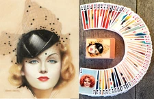 Playing Cards ~ BELLE EPOQUE Vintage Gorgeous Ladies in Retro Portraits 104