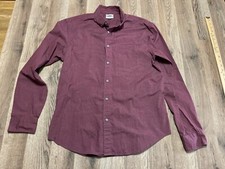 Old Navy Shirt, Men's Size Large, Red, Long Sleeve, Button Up, Slim Fit