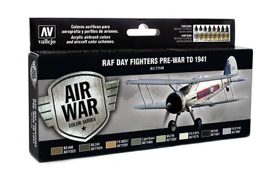 (175,37 /1l) Vallejo RAF & FAA Day Fighters Pre-War to 1941 Valllejo 71.149 Farb
