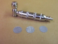 Metal Chamber Tobacco Hand Pipe Parts with Lid Old School Quality Made in the US