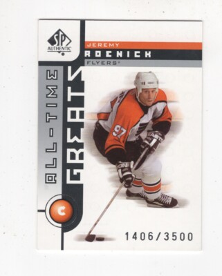 2001-02 UD SP AUTHENTIC HOCKEY ALL-TIME GREATS JEREMY ROENICK FLYERS #105 /3500