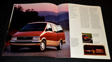 1992 Ford Aerostar Original Vintage Dealer Prestige Brochure 11 Page 92