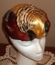 Vintage Aimee' Multi Color Feather Women's Ladies Hat 1960s Stunning 