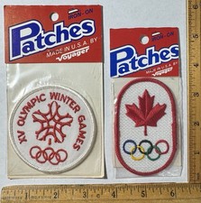 Vintage Lot Of 2 Olympic Patch Voyager Winter...