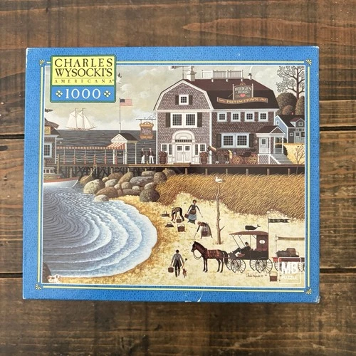 Charles Wysocki's Americana 1000-Piece Puzzle Clammers At Hodge’s Horn *Sealed