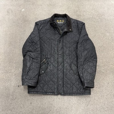 Barbour Quilted jacket Black Quilt Size Medum