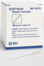 Cánula de plástico romo BD REF 303345 - Caja de 100 - Nueva sellada - Exp 2029-01-31
