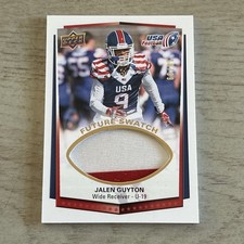 2015 Upper Deck USA Football Jalen Guyton Future Swatch /99 U-19 #4