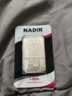 Nadir 1oz Silver Bar Bullion Sealed And Serial Numbered 999 Fine Pure Silver