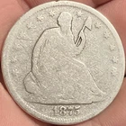 1875-S Micro 's' (WB-19) Seated Liberty Half Dollar, Good Details Cleaned, RARE!