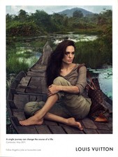 LOUIS VUITTON Angelina Jolie Cambodia Original 2011 Print Ad!!