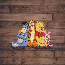 Embroidered Cute Animal Friends Iron - On Patch Cartoon Group Gift