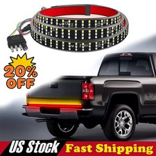 LED Tailgate Light Bar 60" Triple Row 5-Function Strip for Pickup Trailer SUV US