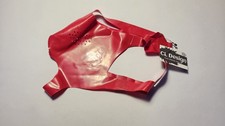Latex Maske 50-55cm Rot Halbmaske  Kopfmaske Fetisch Bdsm Perforierte Augen 