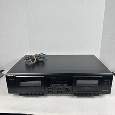 Sony TC-WE305 Stereo Cassette Deck Recorder Powers On Not Fully Tested PARTS 