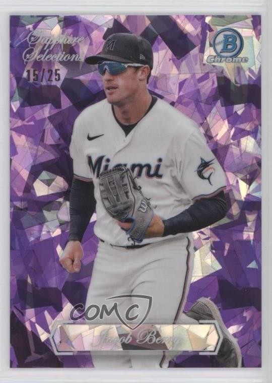 2023 Bowman Chrome Sapphire Edition Selections Purple 15/25 Jacob Berry 0xh3