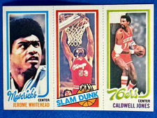 1980-81 Topps Jerome Whitehead, Artis Gilmore, Caldwell Jones #71-259-184