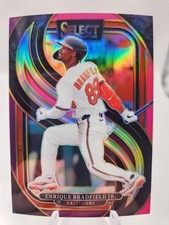 2025 Panini Select - Premier Level Enrique Bradfield Jr Pink Purple Prizm /199