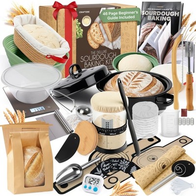 Super All-Inclusive ???????????????????????????? Sourdough Starter Kit with Pot - Sourdough...