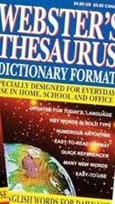 Websters Thesaurus: Dictionary Format, Basic English Words for Da