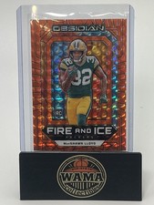2024 Panini Obsidian Marshawn Lloyd RC Fire & Ice Orange Mosaic Green Bay Packer