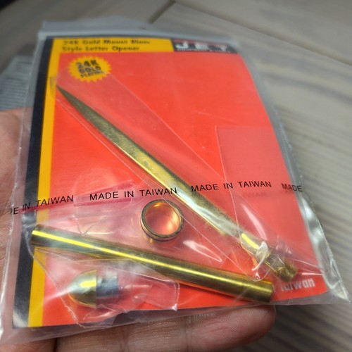 24k Gold Plated Mount Blanc Style Pen & Letter Opener Kit JET Equipment & Tools - Picture 6 of 7
