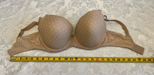 Wacoal Bra Size 34G Reveal Contour Underwire Bra 853115 Beige Lace - Picture 9 of 9