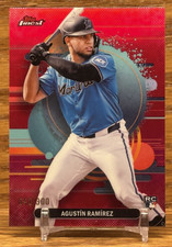 AGUSTIN RAMIREZ Magenta /300 Refractor Rookie | 2025 Topps Finest MARLINS