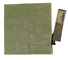 NWT 180 TOM FORD Solid Green Cotton Pocket Square France 15"