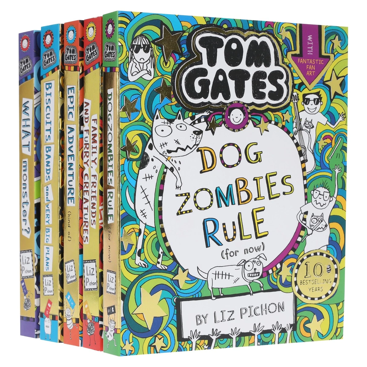 Tom Gates by Liz Pichon 英語版 Tom Gates by Liz Pichon: Books 11-15 Set - Ages 7-9 - Paperback | eBay