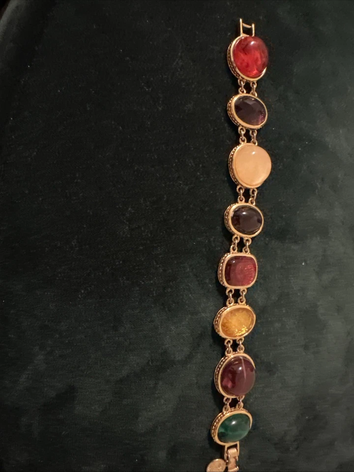 Colored Stone Bracelet By Sarah Conventry Preowned In Very Good Condition  - Image 2 of 4