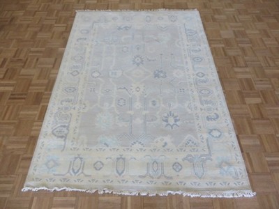 5 x 7 Hand Knotted Gray Modern Oushak Oriental Rug G16719