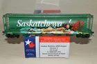 HO NARC Saskatchewan Canada cylindrical grain covered hopper car GRAFFITI girl