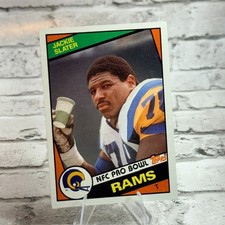 1984 Topps Jackie Slater Rookie Card RC #286 Rams HOF Pro Bowl NR-MINT. rookie card picture