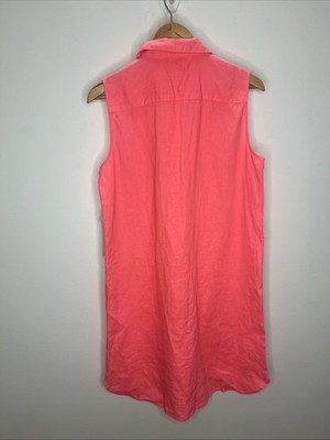 coral shirt dress Alex Shirt Dress in Coral