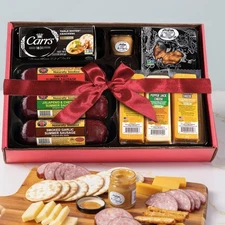 Wisconsin Cheese Company - Ultimate Cheese & Meat Holiday Gift Box - Smoked S...