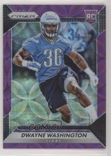 2016 Panini Prizm Rookie Purple Scope Prizm 75/99 Dwayne Washington #221 jn3