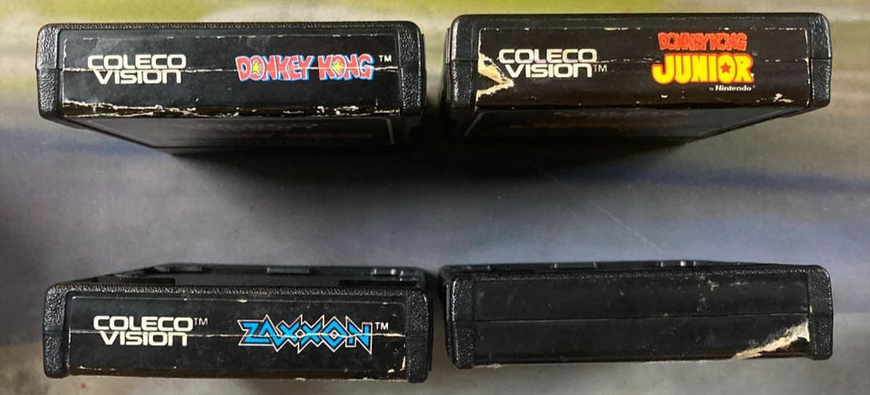Lote 4 Juegos Colecovision Donkey Kong Junior Cosmic Avenger Zaxxon Foto 3 de 3