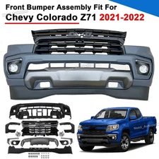 Front Bumper Cover Grille Assembly Kit Complete For Chevy Colorado Z71 2021-2022